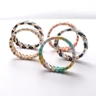Bohemia Handmade Tile Enamel Beads Bracelet Rainbow Stretch Pulseras Summer Beach Jewellery