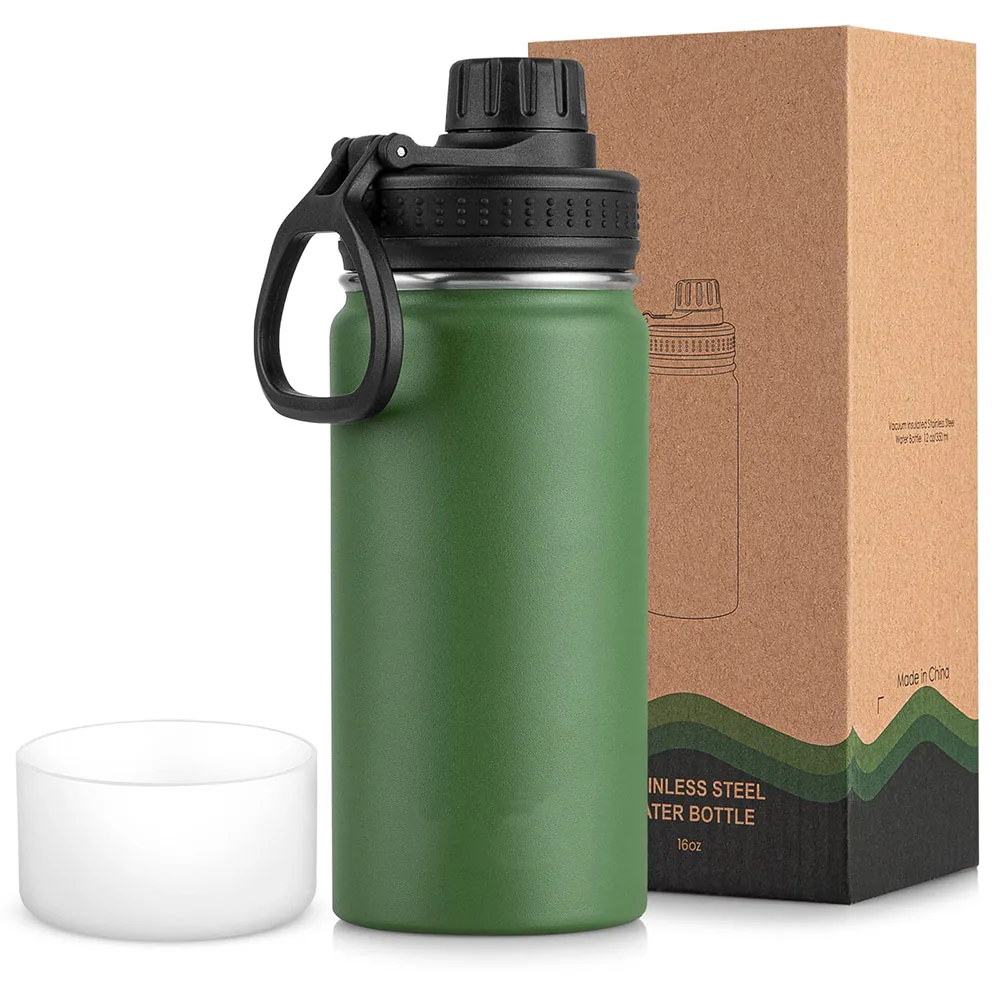 stainless steel cycling thermos water bottle smart drinkware
