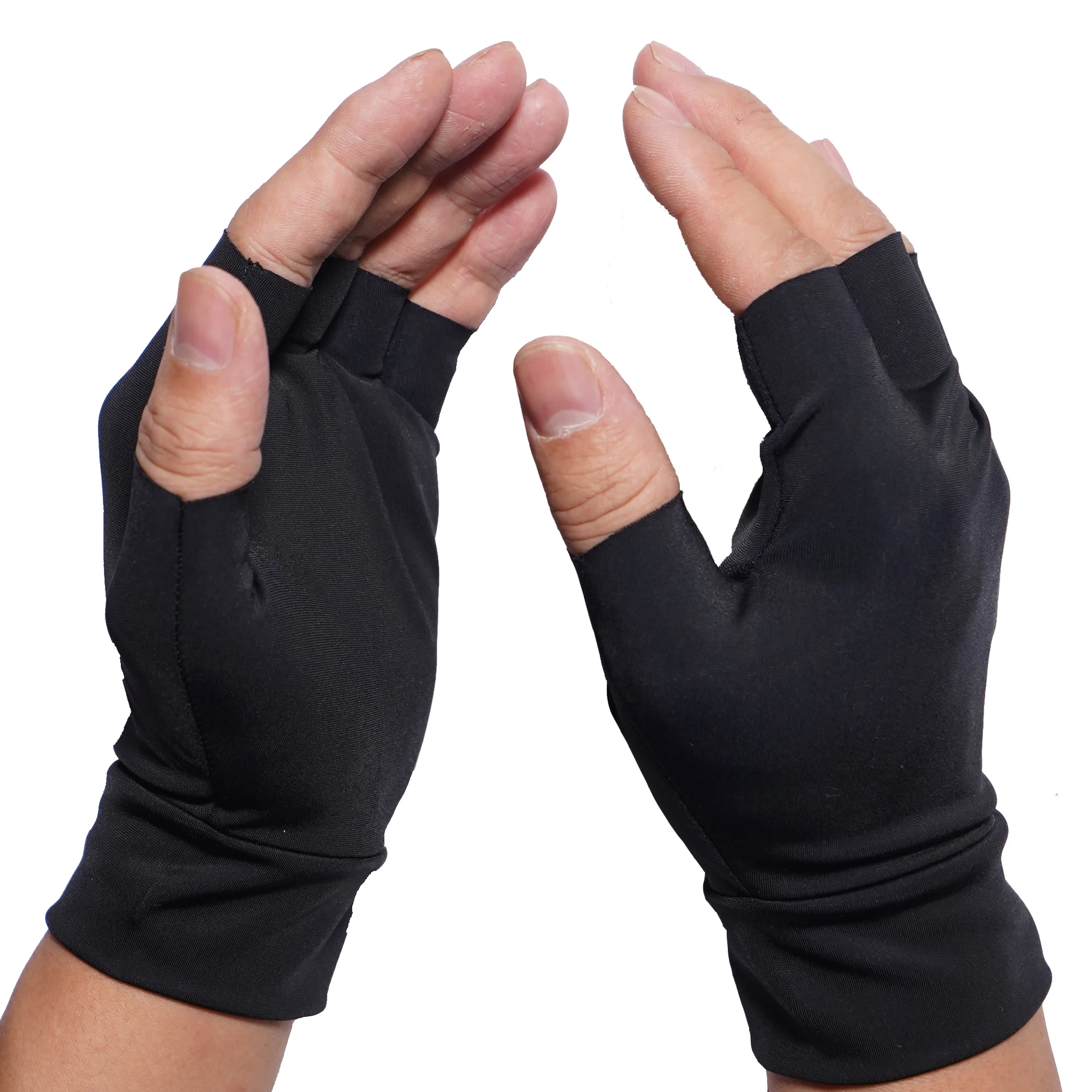 half finger compression gloves