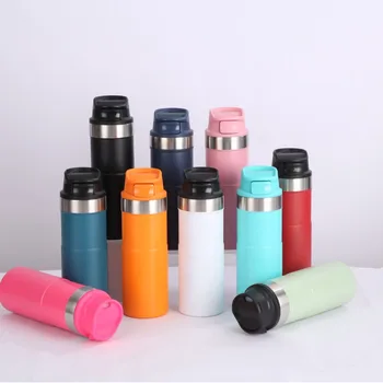 Stainless steel Water Bottle 500ml car cup vacuum insulation bottle custom logo tumbler simple travel mug