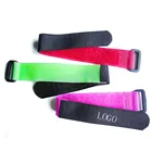 Fasteners Tie Custom Size Print Logo Nylon Self Adhesive Fasteners Wraps Tape Cable Tie Adjustable Hook Loop Strap
