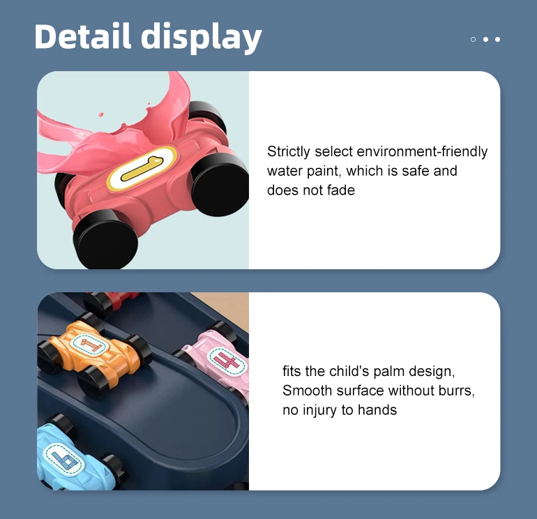 Educational Diy Assemble Plastic 4 Layers Railway Car Sliding Racing Slot Ramp Track Glider Toy