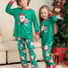 Digital Printing Cartoon Christmas Pyjamas Sleepwear Home Clothes Holiday Pajamas Womens Winter Pajamas