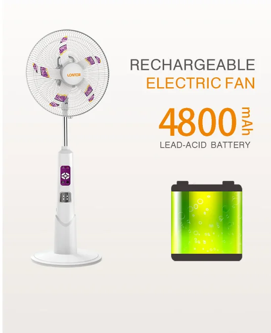 Lontor Commercial Standing Fan, Solar, USB - detail 16