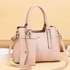 Women Bag 2021 Hot Selling Women Vegan Leather Tote Bag Ladies Luxury Crossbody Purses And Handbags Set