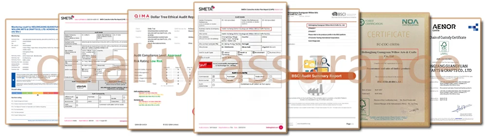 We have BSCI, FSC, Sedex andother certifications