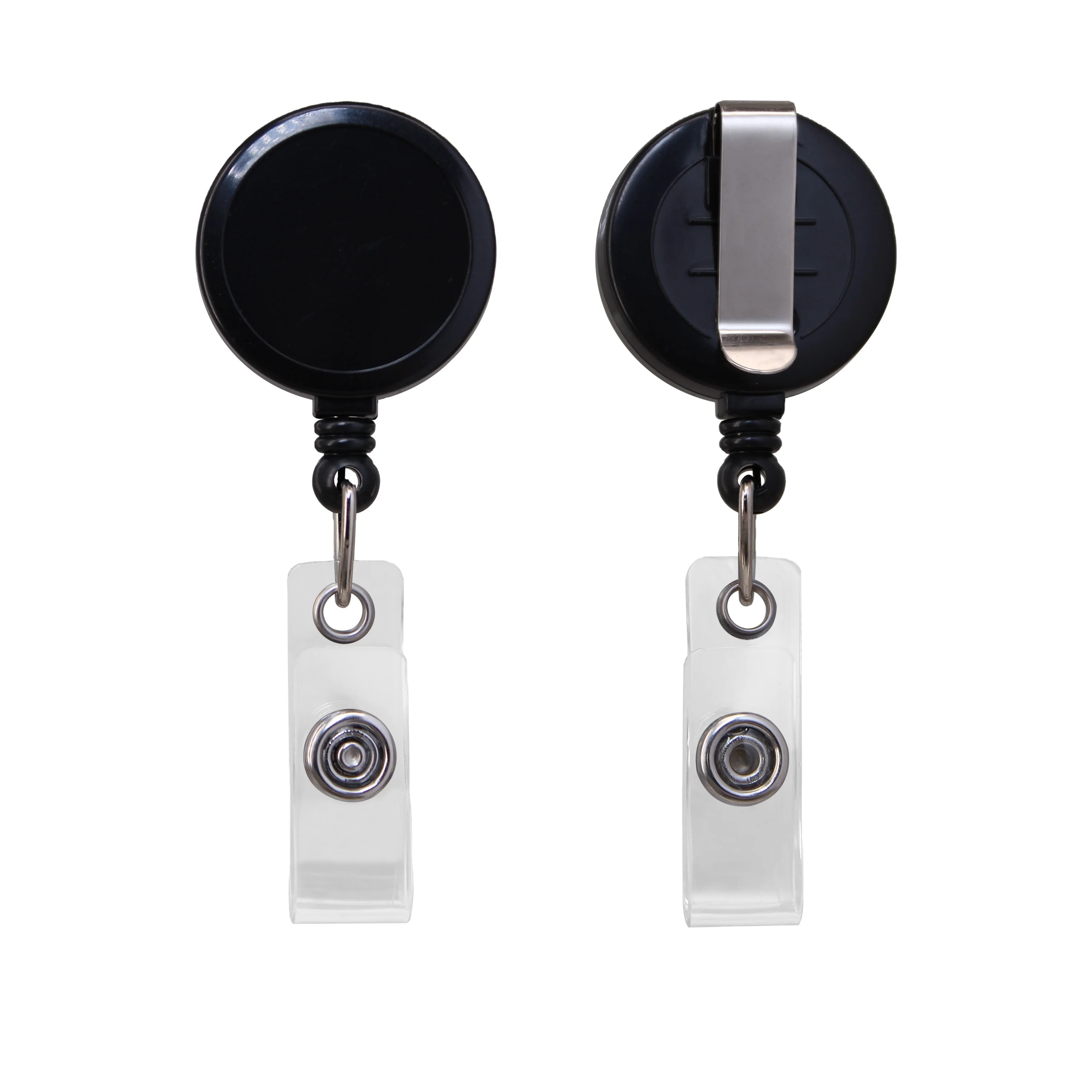 Bestom Premium Retractable Oval Badge Reel With Vinyl Snap Attaches To