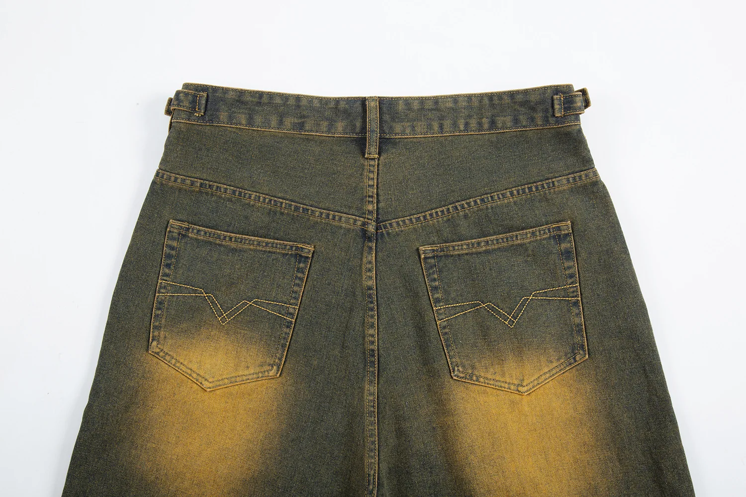 American Style Vintage Distressed Ripped Mid Waist Denim Shorts Summer Washed Straight Leg Jeans Street Cropped Unisex All-match details