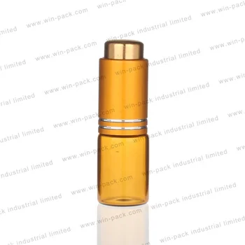 Round Essential Oil Glass Bottle Amber Dropper Screen Printing Personal Care with All Pump Dropper Cap 5ml 10ml 15ml Fancy