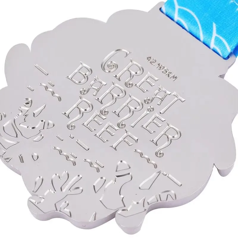 Wholesale Cheap Custom Design Your Own Zinc Alloy 3D Metal Award Marathon Running Sport Medal Ribbon manufacture