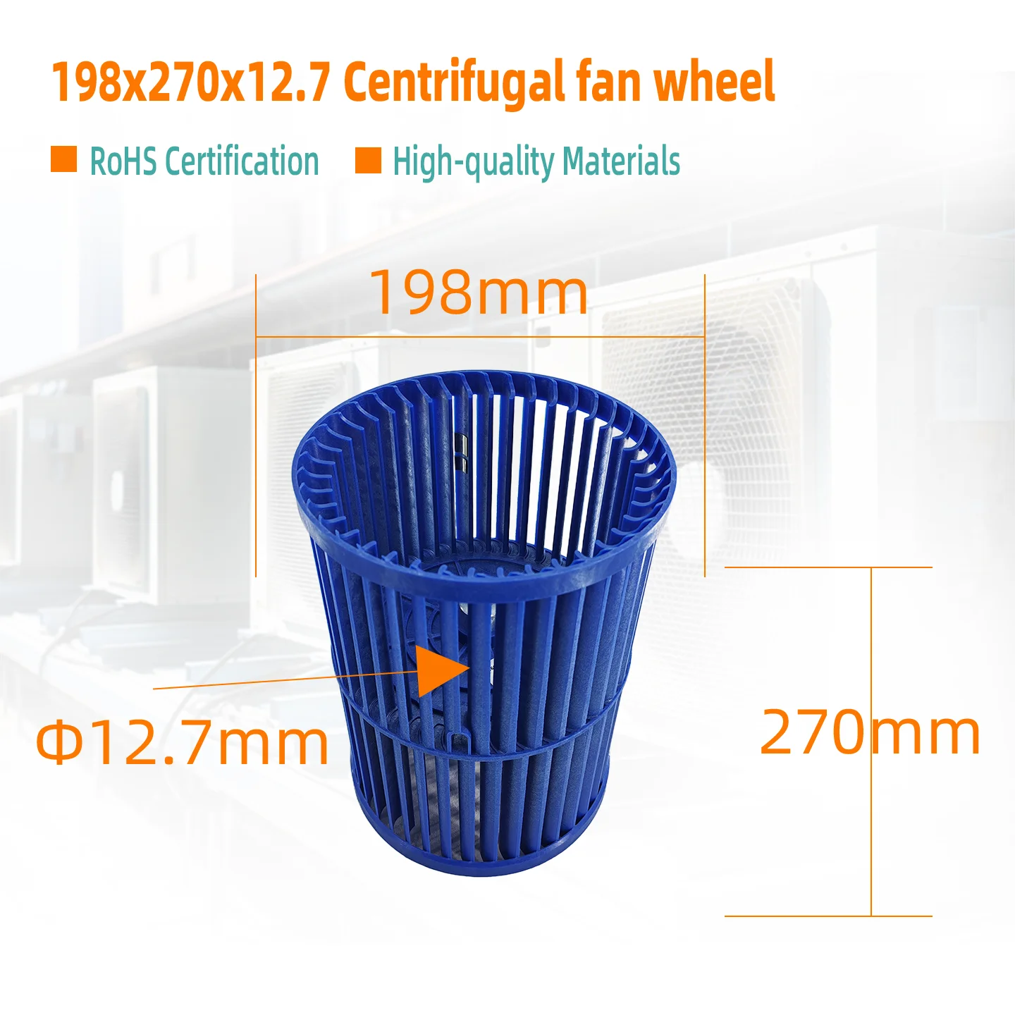 Centrifugal Blower, 12100103000984, 198x270x12.7mm, Plastic - detail 10