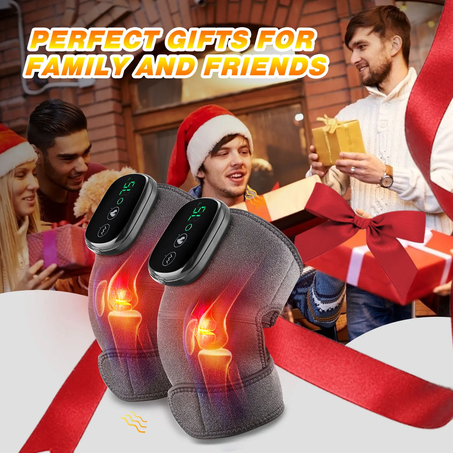 Heating Knee Massager With Heat Vibration Thermal Therapy For Knee