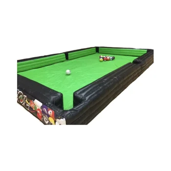 Unisex Funny Soccer Billiard Ball Field Inflatable Snooker Table PVC shipping by air