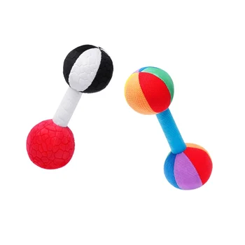Baby Rattles Toys Hands Shake Bell Infant 0-12 Months Early Educational Toy Toddler Double-headed Rattle Toy