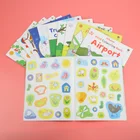 Book Sticker Book Baby Kids Coloring Book Wholesale Cartoon Custom Children Sticker Book