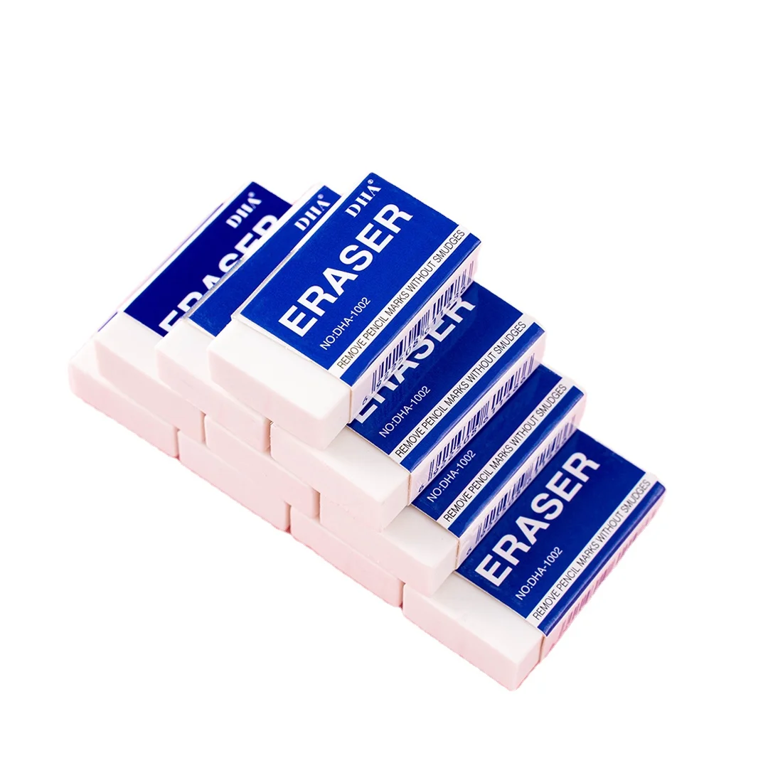 Factory Offer Cheap Price  Logo Printing Eraser Skillful Manufacture Colorful School Office Stationery Mini Pencil Clay