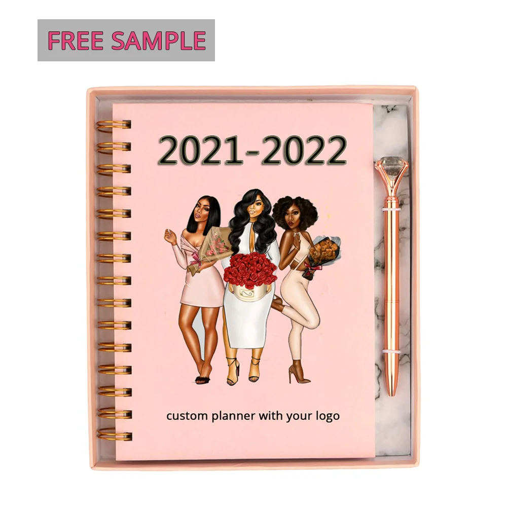 Free Sample Custom Gold Spiral 2021 2022 A4 A5 Weekly Daily Planner Notebook Printing Buy Planner Planner Notebook Daily Planner Product On Alibaba Com