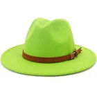 Hat Belt Hat Men Women Wholesale Men Women Vintage Wide Brim Men Fedora Hat With Belt Buckle