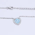 Heart Heart Necklace Shinning Crystal Love Heart Necklace Best Gift For Women Zirconia Heart Necklace Pendant