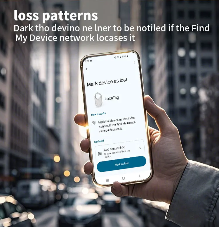 RSH Android Smart Tag Custom Logo Google Find My Device Find Hub Smart GPS Tracker Locator Air Tag for Key Finder Lugggae Pets details