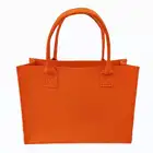 Handbag Promotion Customized Logo Fashion Reusable Eco-friendly Handbag Felt Tote Bag