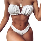 Bikini Women Designer Swimwear Julysand Women Oem Ladies Bikini Leopard Bikini Tube Swimwear Bandeau Bikini