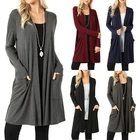 Spring Autumn Women's Cardigan Spring And Autumn Coat Long-sleeved Knit Sweater