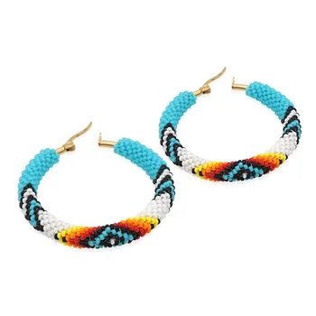 Handmade Woven Ear Rings Native Style Jewelry Earrings For Women Gift 2021 Miyuki Bead Earrings Accessories