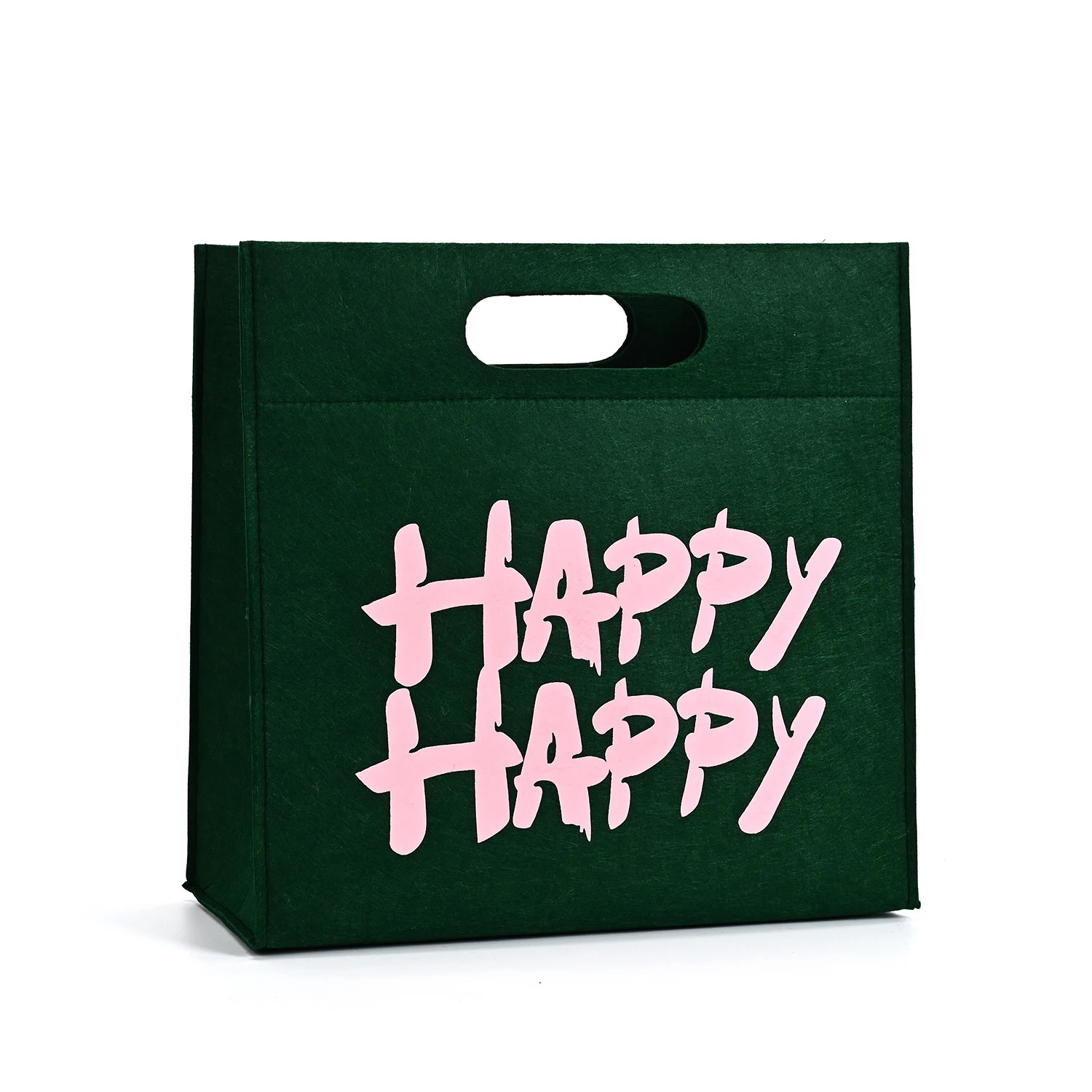 Hot Selling Eco-Friendly Custom Color 12oz Felt Tote Bag Medium for Food Storage Plain Custom Color Felt Tote Shopping Bag manufacture