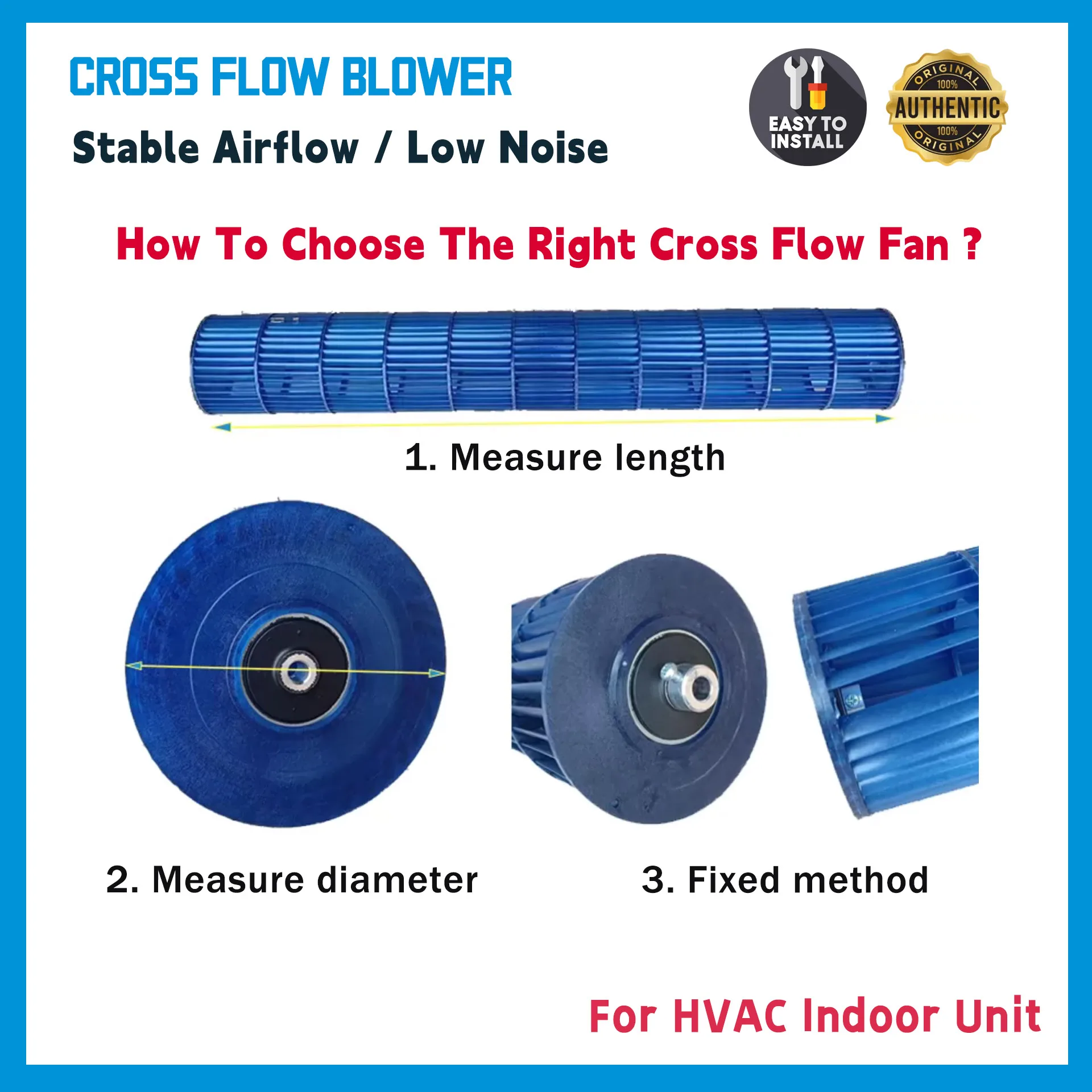 Midea Cross Fan, 12100102000002, 12100102000007, 107.5x760 - detail 6