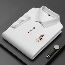 Golf Clothing Embroidered Printed Custom Design Plain White Black Golf Cotton Polyester  Blank Men Polo T Shirts