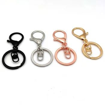 YYX Silver and gold lobster clasp claw charm keys chains rose gold key rings gold keychain