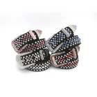 Belt Fashion Fashion Western Belt European And American Ladies Glitter Rhinestone Belt Wholesale Fashion Custom Color Belt