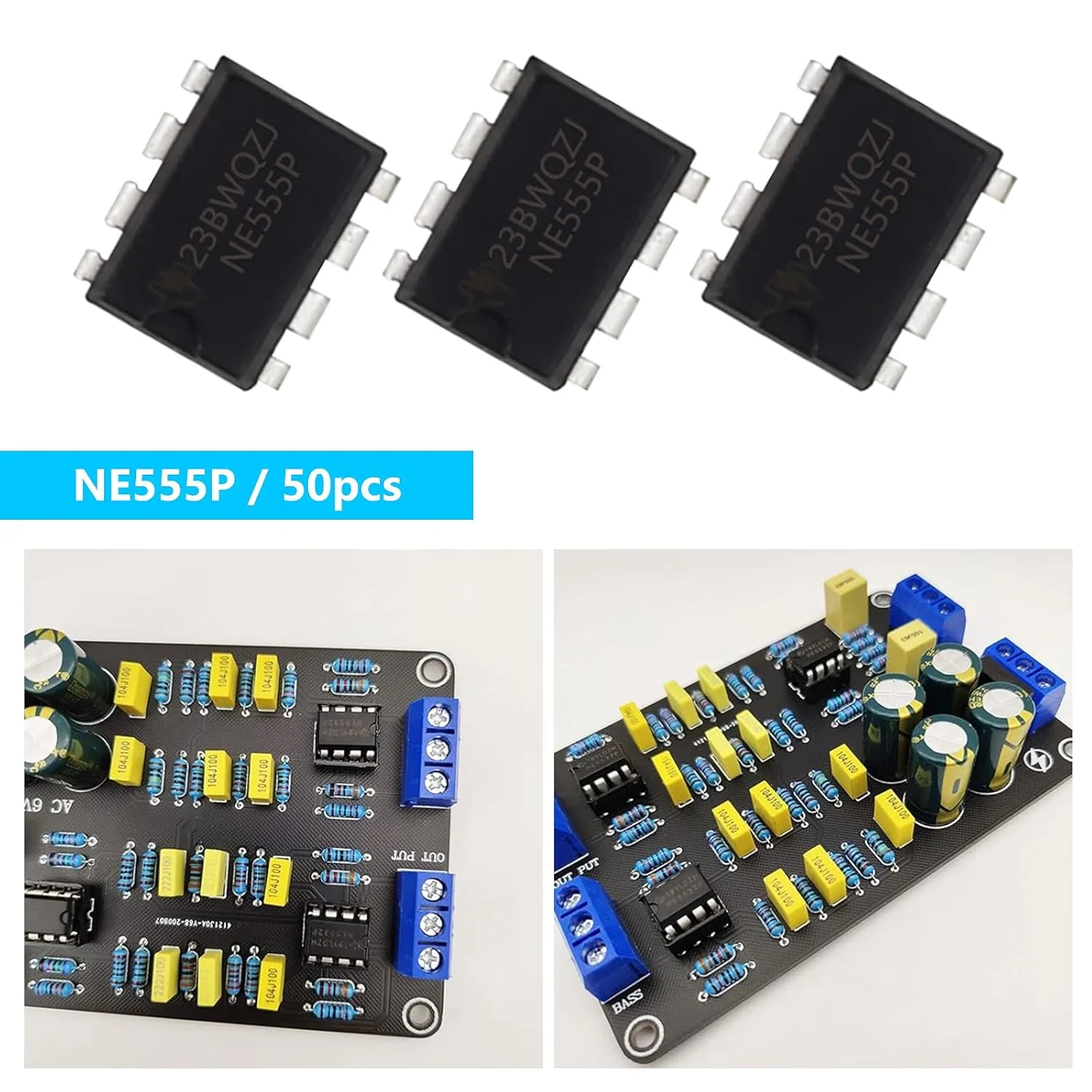 product 50pcs ne555 timer ic ne555p pulse generator dip 8-3