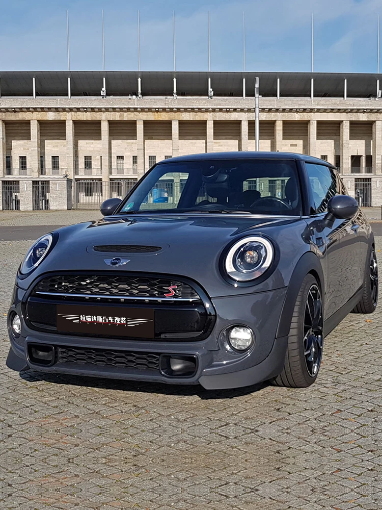 product front bumper front splitter for bmw mini cooper f56 body kit 2014 2021 auto parts car accessories-6