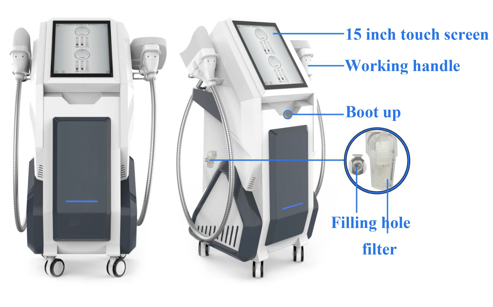 Newest 2021 Dual channel Diamond Ice Sculpture 360 Cryolipolysis machine with 6 probes
