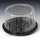 Plastic Container Disposable Plastic Cake Container Round Plastic Clear Cake Package