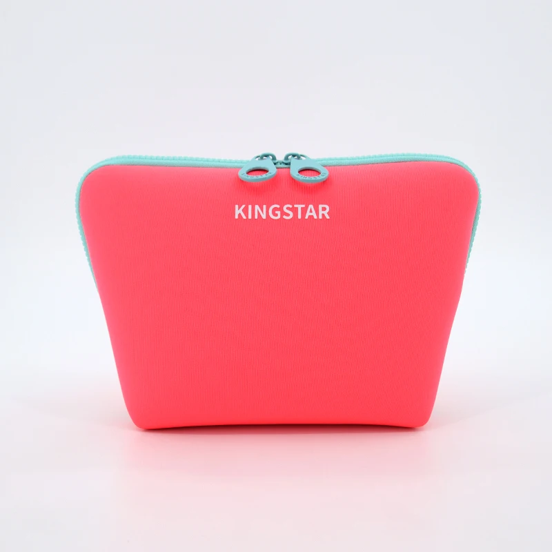 Portable Neoprene Bag Case Small Square Accessories Makeup Mouse Cable Pouch Makeup Kits Bag manufacture