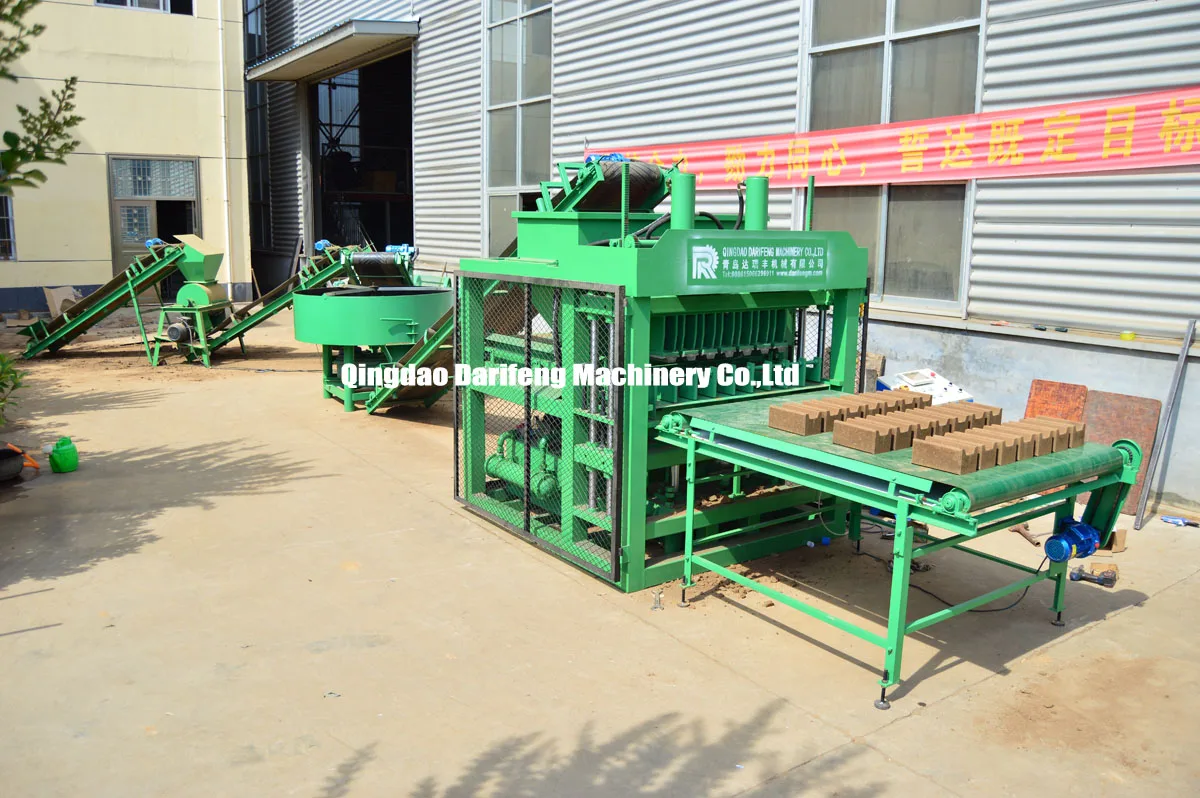 Df7 10 Automatic Clay Soil Interlocking Brick Making Machine Press