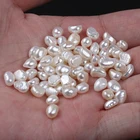 Pearl Cultured Pearls 4-5mm Cultured White Baroque Real Loose Freshwater Pearl Beads