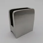 Steel Fittings SS 304/316 Satin Or Mirror Treatment Stainless Steel Glass Clamp For Glass Hardware Fittings