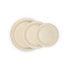 Disposable Bamboo Plate Eco-friendly Disposable Biodegradable Bamboo Fiber Plate For Dinner