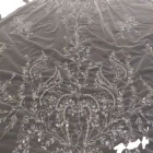 Sequins Wedding Hot Veil Embroidered Lace Fabric Soft Sequins Tulle Lace