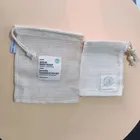 Cotton Bags Bag Cotton Mesh Fruit Bag Reusable Natural Cotton Mesh Bags Fruit Vegetables Cotton Bag Plain Mesh