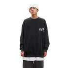 Sweat Shirt Finch Garment High Quality Acid Wash Sweatshirt Pullover Crewneck Sweat Shirt Men Sweatsuit