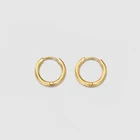 Earrings Gold Plated JUJIE Small Hoop Earrings Jewelry Gold Plated Clip On Earrings For Girls