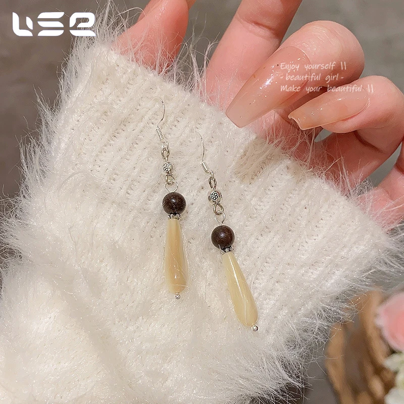 New Chinese style retro simple personalized long tassel fashion jewelry earrings for women