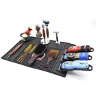 Hairdressing Hot Selling Hairdressing Tools Display Products Silicone Mats Portable Magnetic Anti-skid Barber Shop Mats