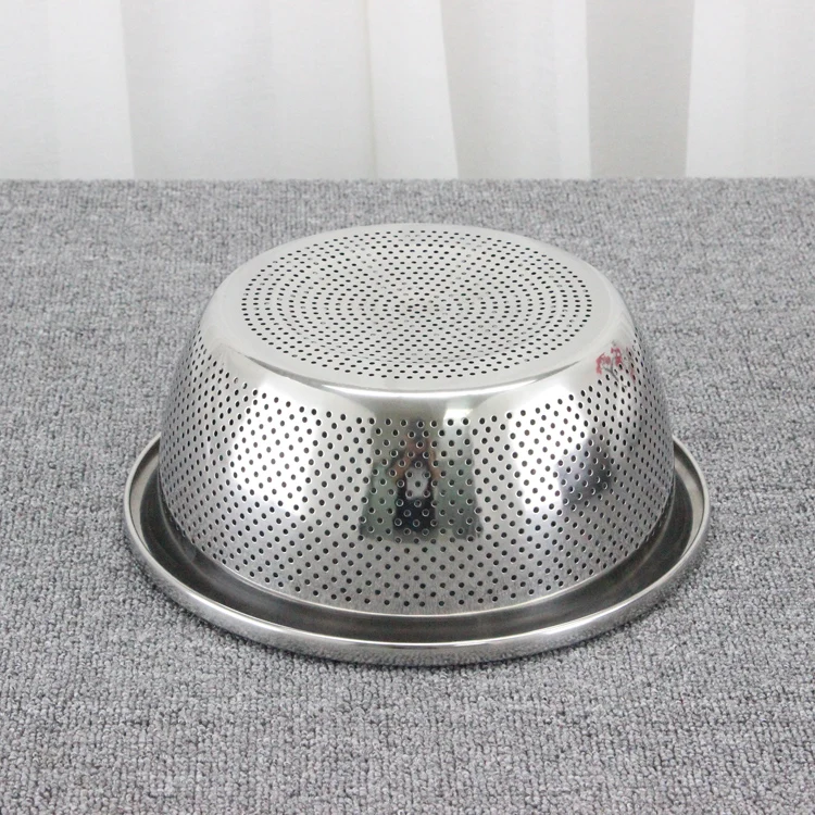 Hot Sale Stainless Steel Kitchen Metal Sink Strainer Basket Rice/Fruit Sieve Colander_13