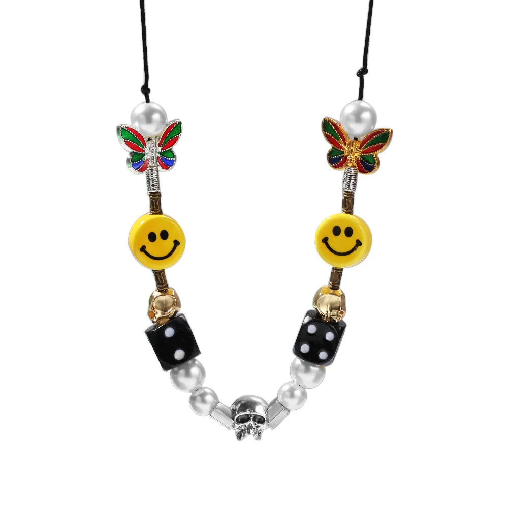 Hot Selling Die Skull Pearl Smiley Face 
